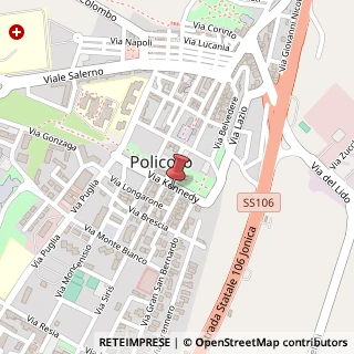 Mappa Via Kennedy, 54, 75025 Policoro, Matera (Basilicata)