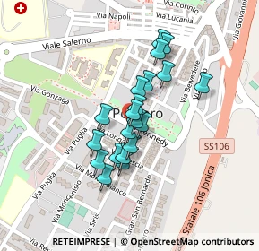 Mappa Via John Fitzgerald Kennedy, 75025 Policoro MT, Italia (0.169)