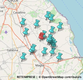 Mappa Martano, 73025 Martano LE, Italia (6.19)