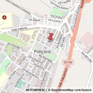 Mappa Piazza Eraclea, 23, 75025 Policoro, Matera (Basilicata)