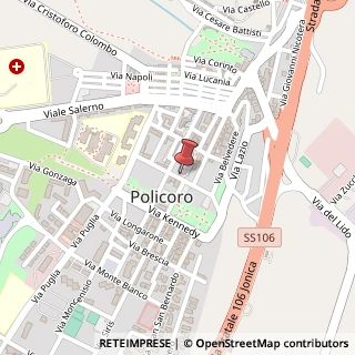 Mappa Piazza Eraclea, 11, 75025 Policoro, Matera (Basilicata)