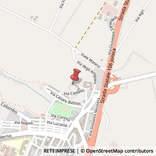 Mappa Via Castello, 1, 75025 Policoro, Matera (Basilicata)