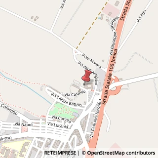 Mappa Via Castello, 21, 75025 Policoro, Matera (Basilicata)
