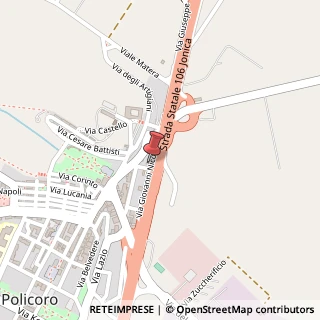 Mappa Via Nicotera, 21, 75025 Policoro, Matera (Basilicata)