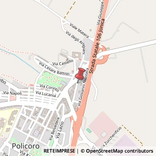Mappa Via Nicola Stigliano, 34, 75025 Policoro, Matera (Basilicata)