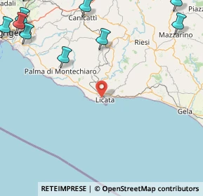 Mappa Strada Vicinale Monserrato, 92027 Licata AG, Italia (33.44091)