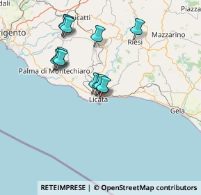Mappa Via Carso, 92027 Licata AG, Italia (14.97308)