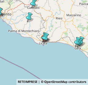 Mappa Via Carso, 92027 Licata AG, Italia (28.95467)