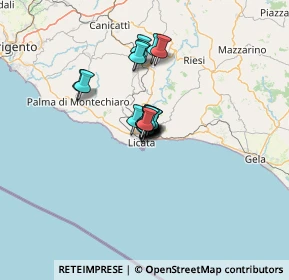 Mappa Via Carso, 92027 Licata AG, Italia (6.9275)