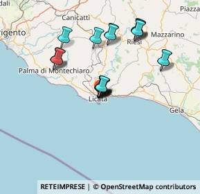 Mappa Via Carso, 92027 Licata AG, Italia (13.7375)