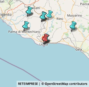 Mappa Via Carso, 92027 Licata AG, Italia (15.52063)