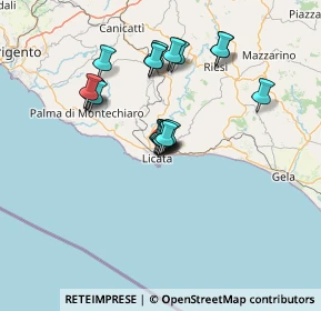 Mappa Via Carso, 92027 Licata AG, Italia (12.9145)