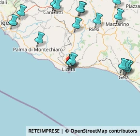 Mappa Via Carso, 92027 Licata AG, Italia (23.46944)