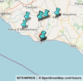 Mappa Via Carso, 92027 Licata AG, Italia (14.8725)
