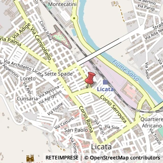 Mappa Corso Serrovira, 234, 92027 Licata, Agrigento (Sicilia)