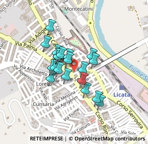 Mappa Via Fratelli Bandiera, 92027 Licata AG, Italia (0.174)