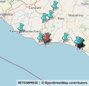 Mappa Via Fratelli Bandiera, 92027 Licata AG, Italia (18.6915)