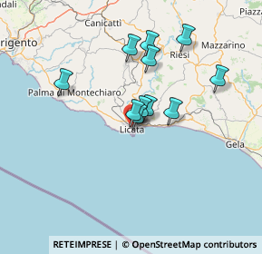 Mappa Via Fratelli Bandiera, 92027 Licata AG, Italia (12.40545)