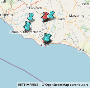 Mappa Via Fratelli Bandiera, 92027 Licata AG, Italia (12.7355)