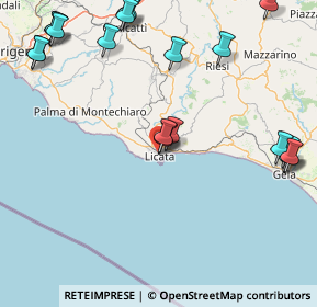 Mappa Via Fratelli Bandiera, 92027 Licata AG, Italia (24.9605)