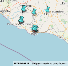 Mappa Via Fratelli Bandiera, 92027 Licata AG, Italia (14.39538)