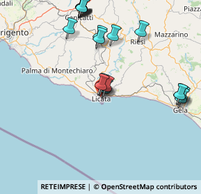 Mappa Via Fratelli Bandiera, 92027 Licata AG, Italia (19.216)