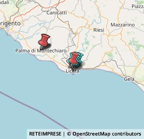 Mappa Via Fratelli Bandiera, 92027 Licata AG, Italia (7.98167)