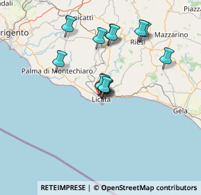 Mappa Via Fratelli Bandiera, 92027 Licata AG, Italia (13.08538)