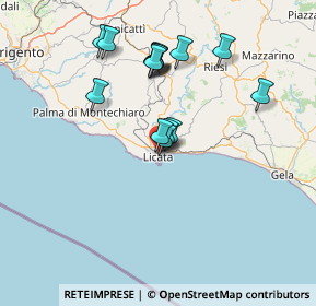 Mappa 92027 Licata AG, Italia (14.598)