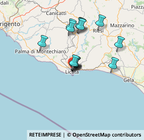 Mappa 92027 Licata AG, Italia (12.52143)