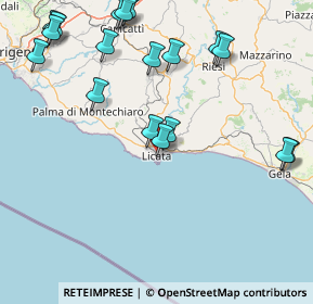 Mappa 92027 Licata AG, Italia (22.47389)