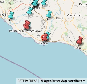 Mappa 92027 Licata AG, Italia (21.6515)