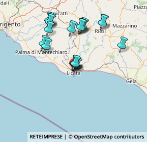 Mappa 92027 Licata AG, Italia (15.5425)