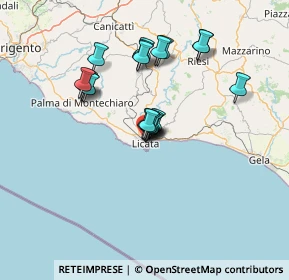 Mappa 92027 Licata AG, Italia (12.6735)