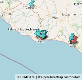 Mappa Traversa e Via Salso, 92027 Licata AG, Italia (14.38643)