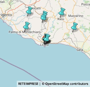 Mappa Traversa e Via Salso, 92027 Licata AG, Italia (10.73583)