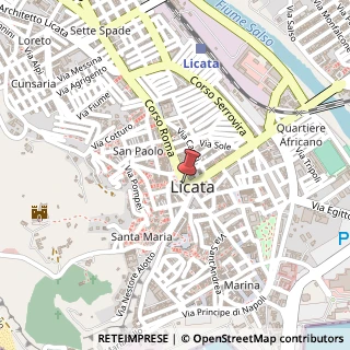 Mappa Corso Umberto, 29, 92027 Licata, Agrigento (Sicilia)