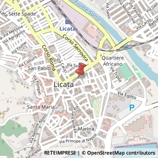 Mappa Via d'annunzio gabriele 25, 92027 Licata, Agrigento (Sicilia)