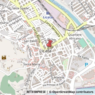 Mappa Corso Umberto, 10, 92027 Licata, Agrigento (Sicilia)