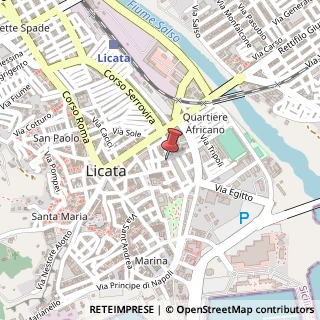 Mappa Via Nazario Sauro, 2, 92027 Licata, Agrigento (Sicilia)