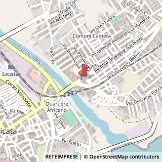 Mappa Rettifilo Garibaldi, 10, 92027 Licata, Agrigento (Sicilia)
