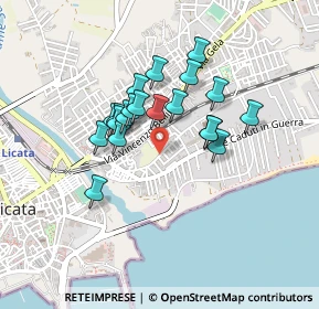 Mappa Via Paisiello, 92027 Licata AG, Italia (0.383)