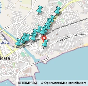 Mappa Via Paisiello, 92027 Licata AG, Italia (0.4115)