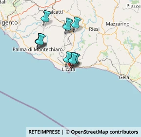 Mappa Via Paisiello, 92027 Licata AG, Italia (13.1775)