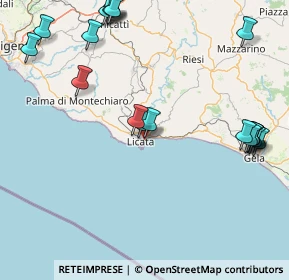 Mappa Via Paisiello, 92027 Licata AG, Italia (23.749)