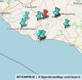 Mappa Via Paisiello, 92027 Licata AG, Italia (15.6945)