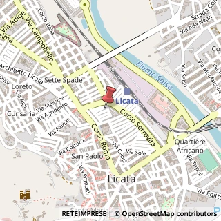 Mappa Via Giuseppe Balletti, 3, 92027 Licata, Agrigento (Sicilia)