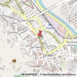 Mappa Corso Roma, 73, 92027 Licata, Agrigento (Sicilia)