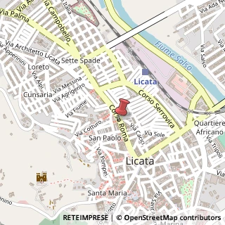 Mappa Corso Roma, 112, 92027 Licata, Agrigento (Sicilia)