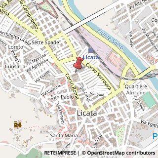 Mappa Via Giovanni Amendola, 4, 92027 Licata, Agrigento (Sicilia)